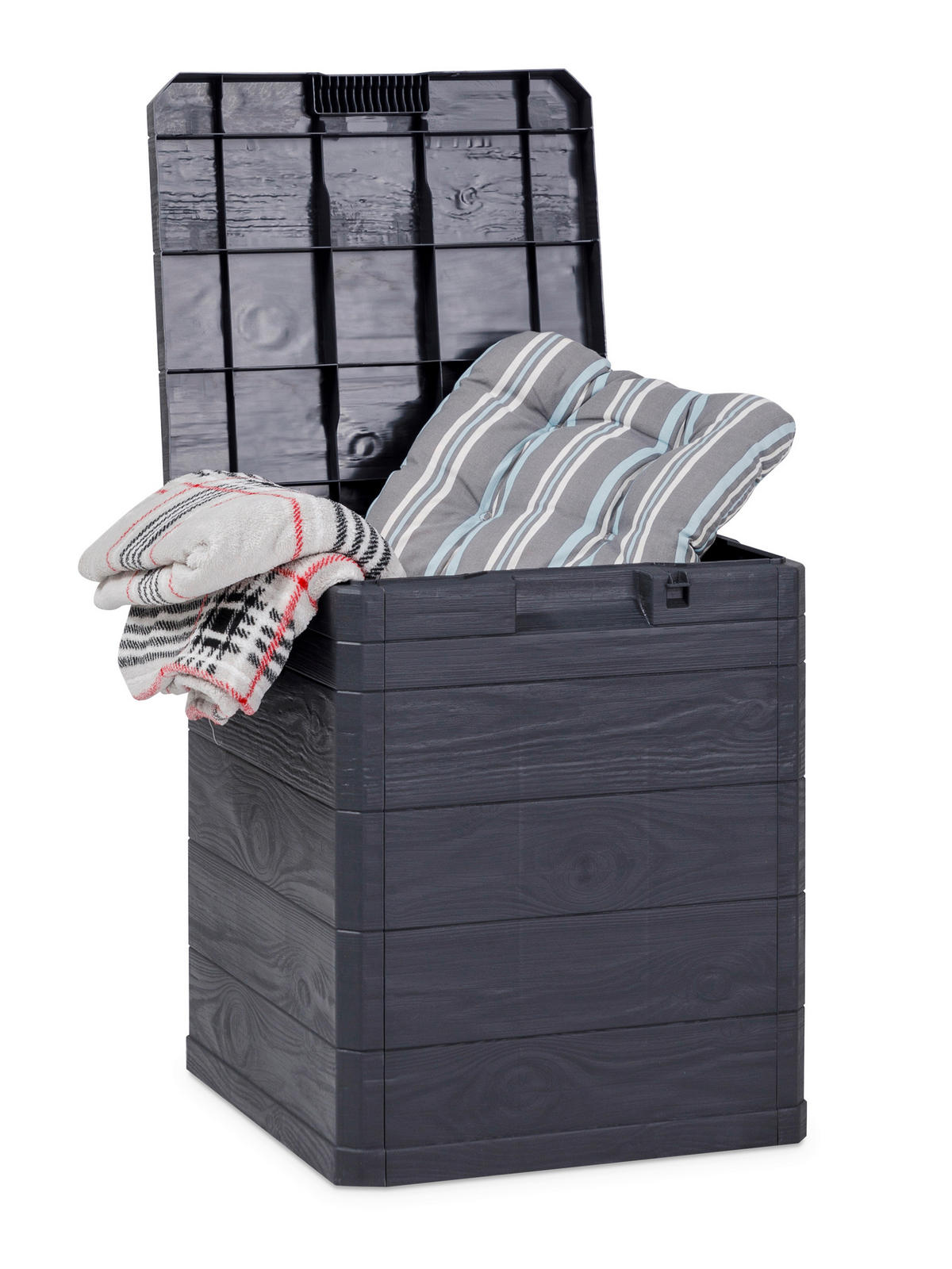 KISSENBOX 42,5/50/44 cm  - Anthrazit, Basics, Kunststoff (42,5/50/44cm)