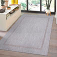 FLACHWEBETEPPICH RELAX - Silberfarben, Basics, Textil (60/100cm) - Novel