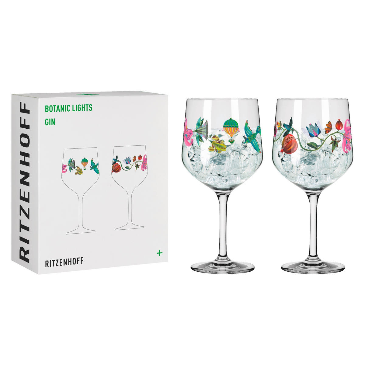 GINGLAS 720 ml 2-teilig  - Multicolor, LIFESTYLE, Glas (10,7/21,8/10,7cm) - Ritzenhoff