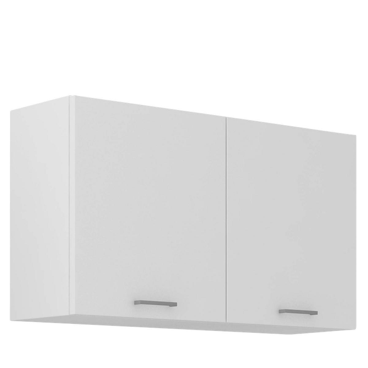 KÜCHENLEERBLOCK 270 cm   in Grau, Weiß  - Weiß/Grau, KONVENTIONELL, Holzwerkstoff (270cm) - P & B