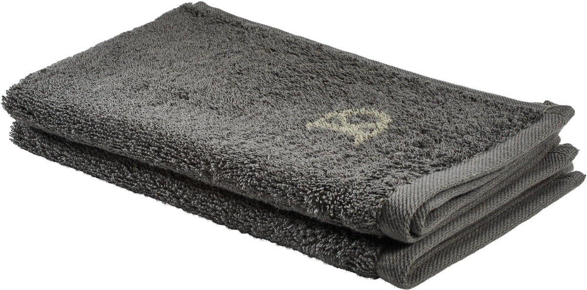 RUČNÍK PRO HOSTY, 30/50 cm, šedá, zelená - šedá/zelená, Design, textil (30/50cm) - Dieter Knoll