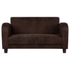 2-SITZER-SOFA in Lederlook Dunkelbraun  - Dunkelbraun, Design, Textil (152/80/89cm) - Livetastic