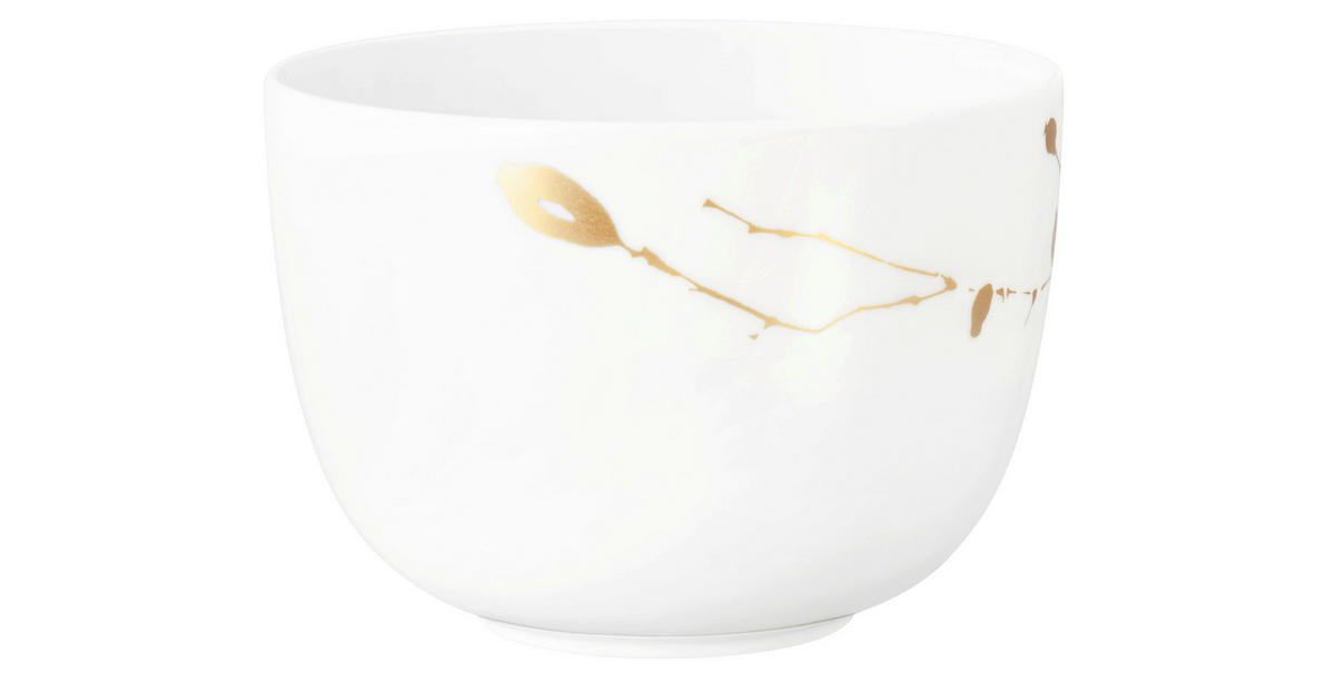 SNÍDAŇOVÝ ŠÁLEK porcelán keramika  - bílá/barvy zlata, Basics, keramika (0,38l) - Seltmann Weiden