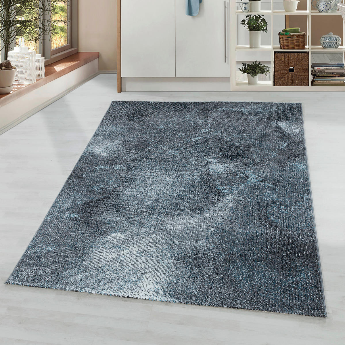 WEBTEPPICH 80/150 cm Ottawa 4203 blau Blau  - Blau, Design, Textil (80/150cm)