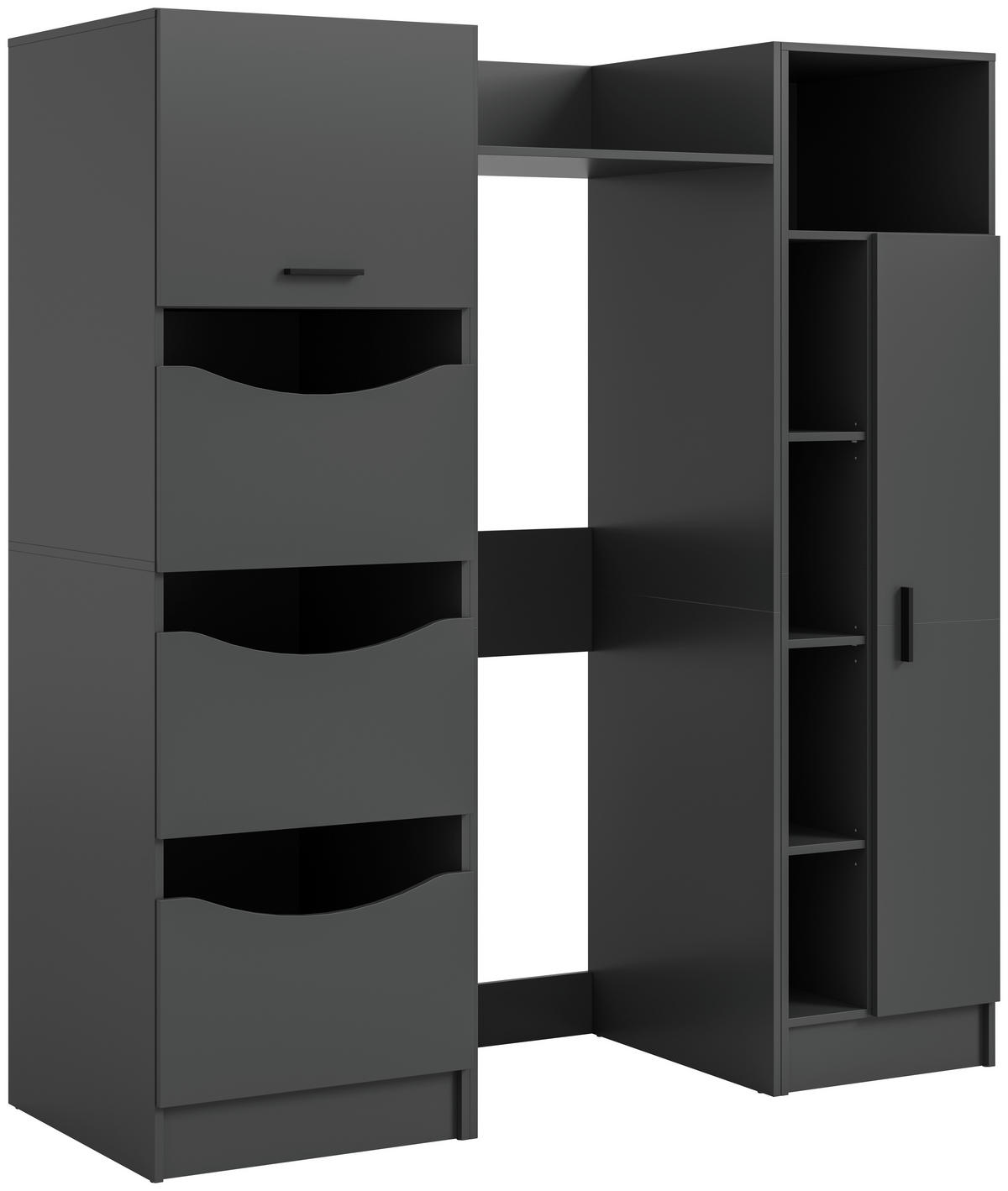 HAUSWIRTSCHAFTSRAUM 176/195/68 cm  in Anthrazit  - Anthrazit, Basics, Holzwerkstoff (176/195/68cm) - MID.YOU