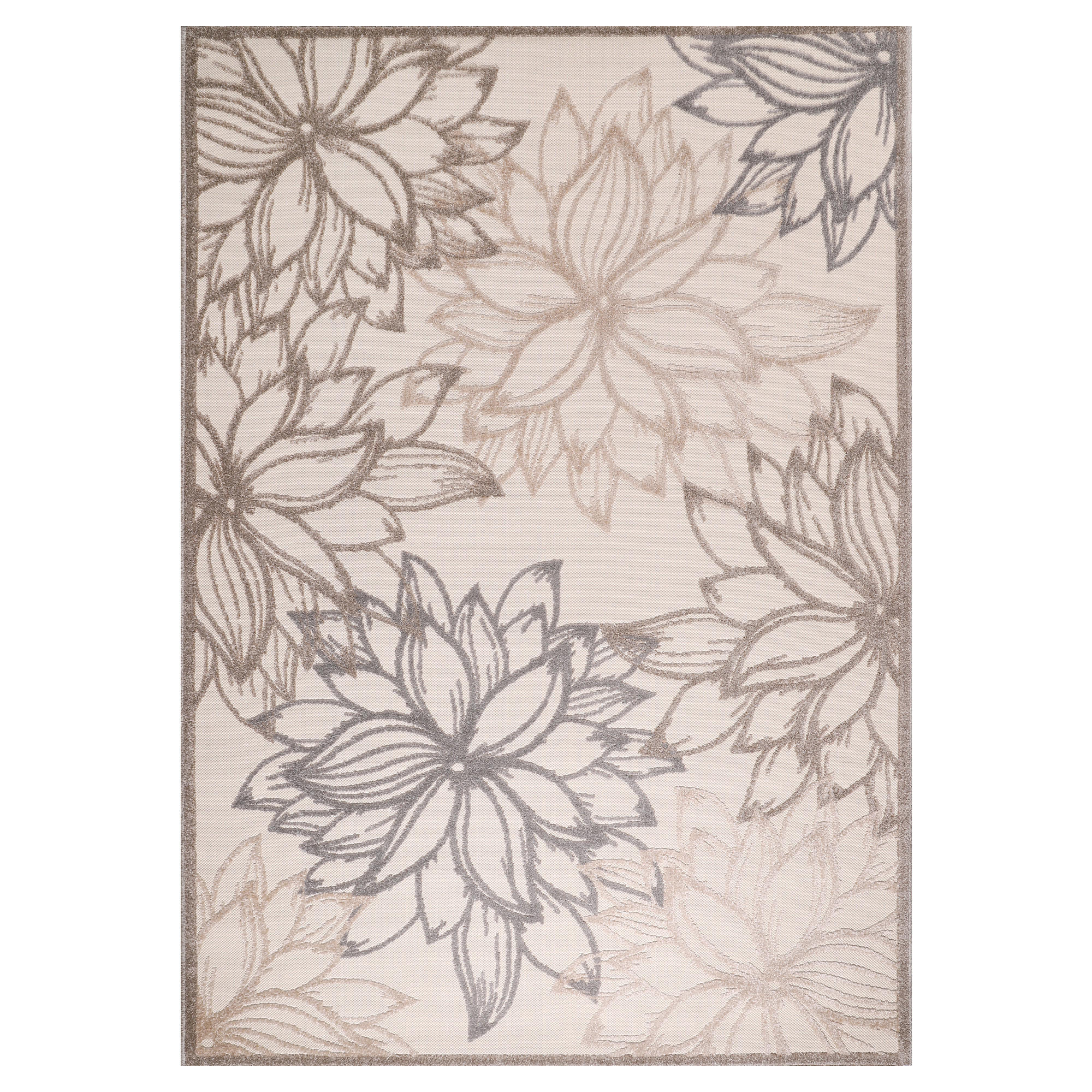 Novel Läufer Floral Beige, Creme 80x200 cm