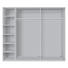 SCHWEBETÜRENSCHRANK 2 -türig Sonoma Eiche - Alufarben/Sonoma Eiche, KONVENTIONELL, Glas/Holzwerkstoff (250/216/68cm) - Hom`in