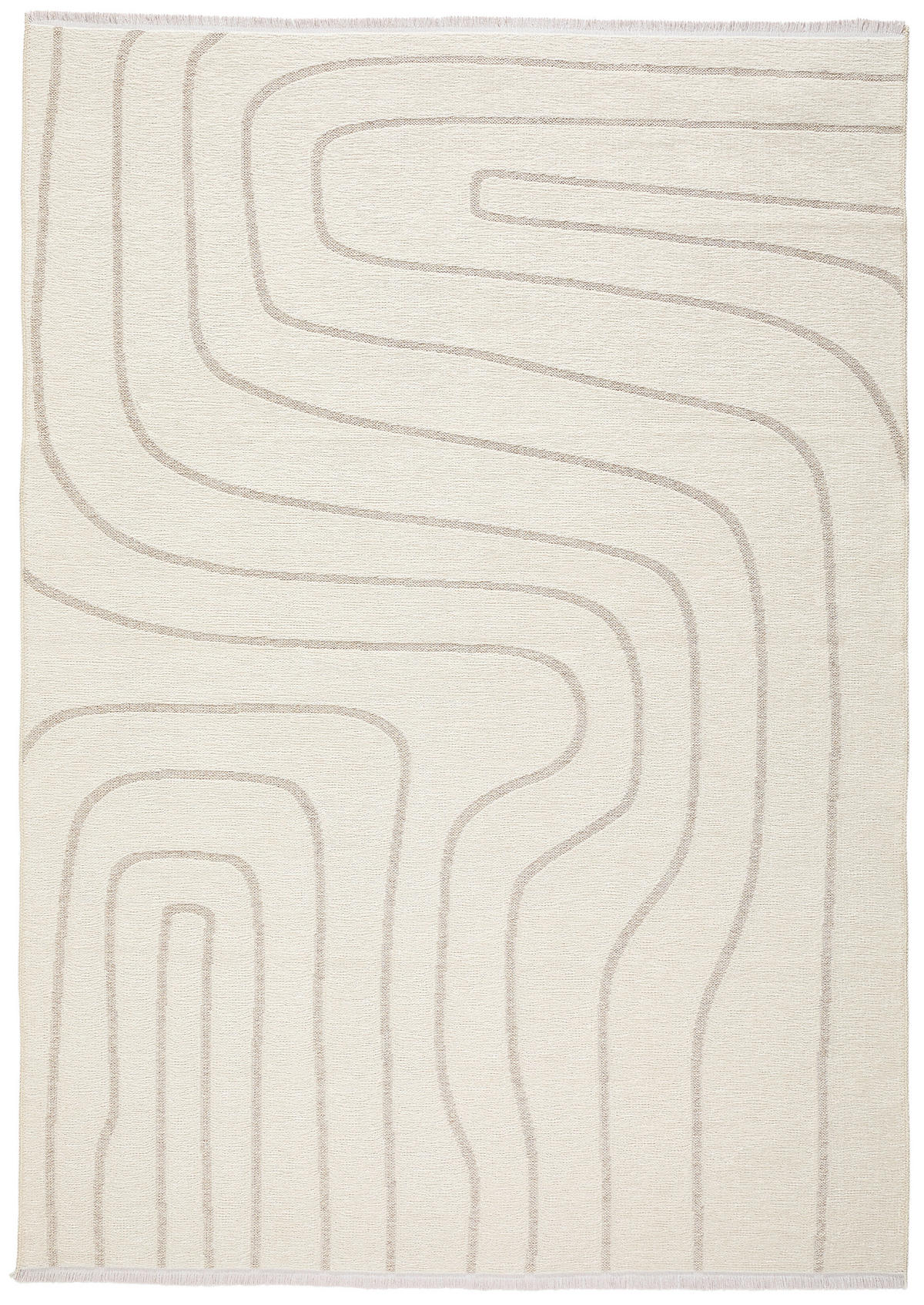 FLACHWEBETEPPICH  Wohnzimmer 160/230 cm Olivia Beige rechteckig  - Beige, LIFESTYLE, Textil (160/230cm) - Novel