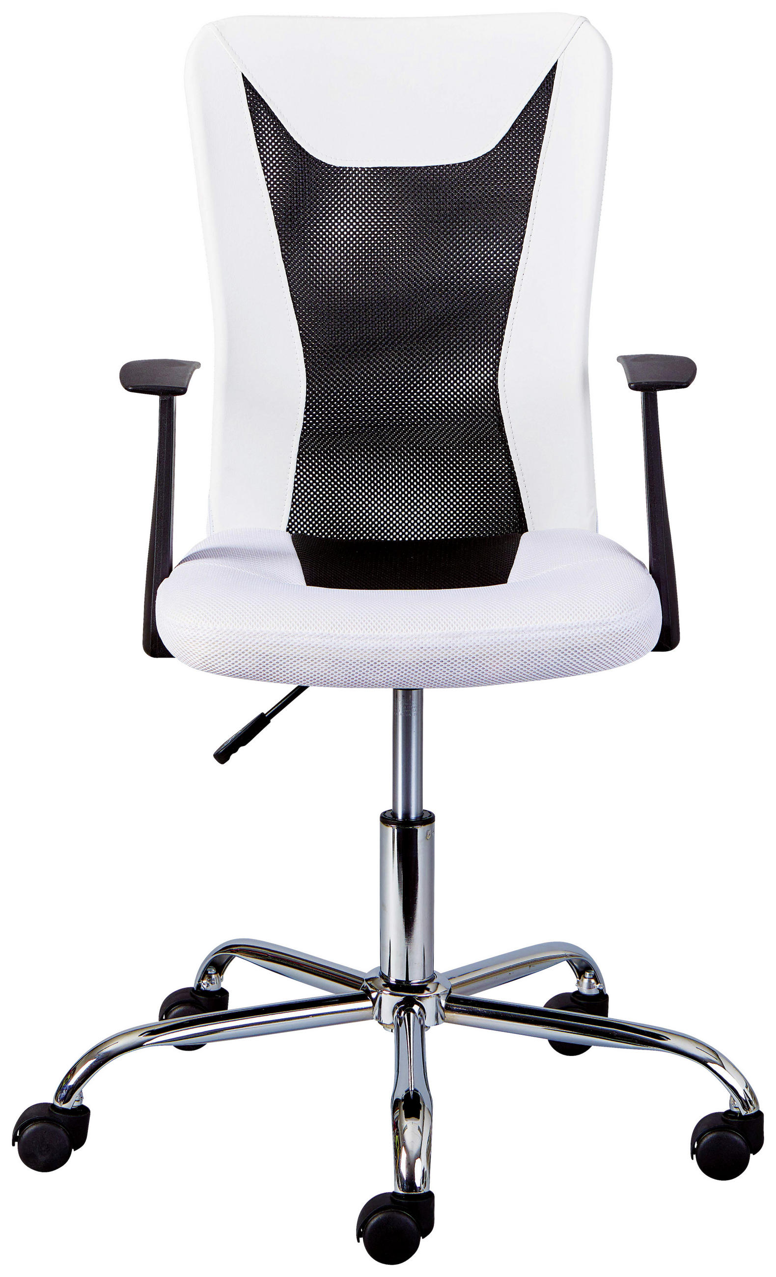 OTOČNÁ STOLIČKA PRE MLÁDEŽ, sieť, čierna, biela - čierna/biela, Konventionell, kov/textil (55/85/55cm) - MID.YOU