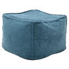 HOCKER in Textil Petrol  - Petrol, Design, Textil (66/40/66cm) - Lomoco