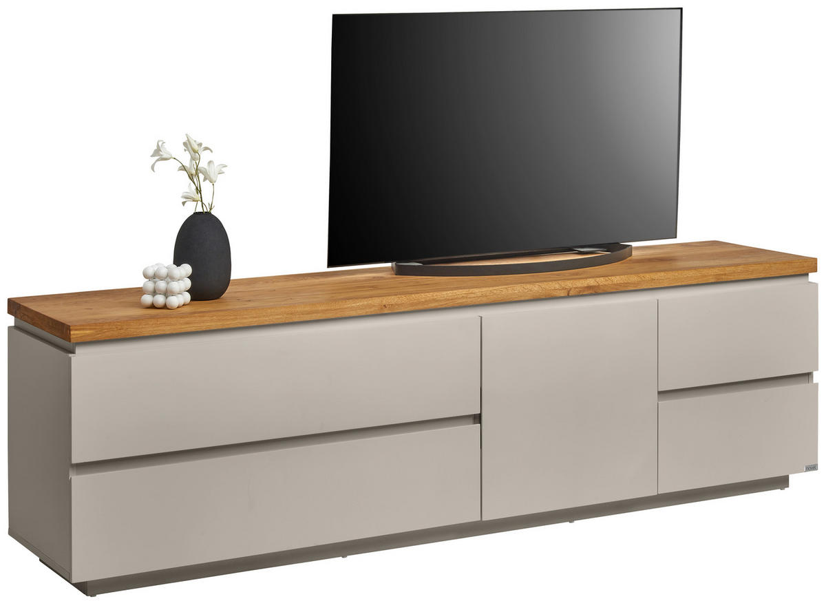 LOWBOARD  in 195/57,5/42 cm  - Kaschmir/Eichefarben, KONVENTIONELL, Holz/Holzwerkstoff (195/57,5/42cm) - Novel