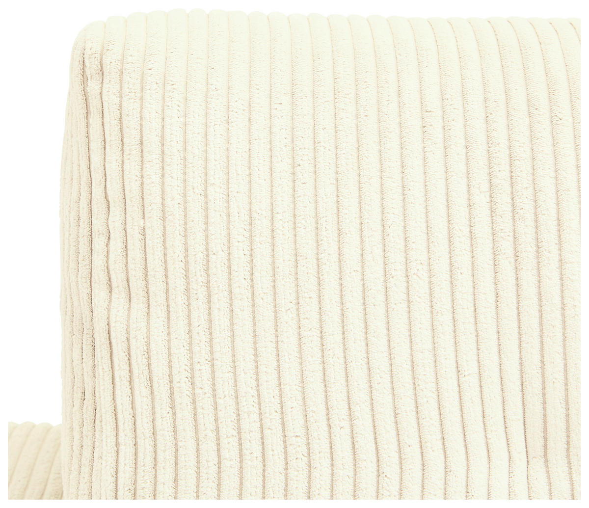 WOHNLANDSCHAFT in Cord Creme  - Creme/Schwarz, Konventionell, Kunststoff/Textil (126/293/155cm) - Ti'me