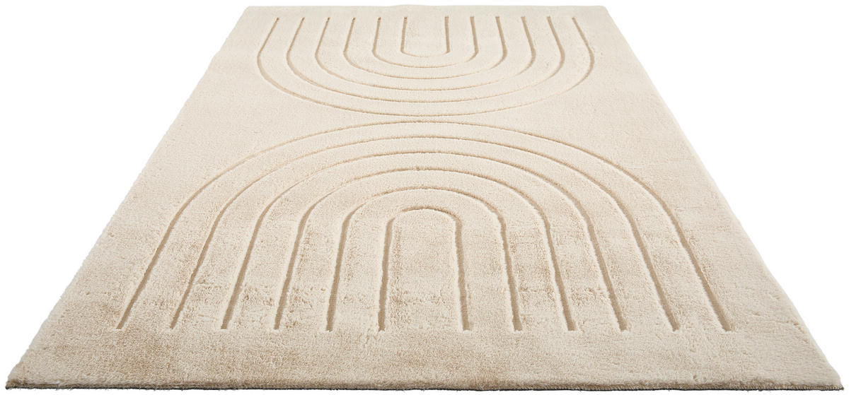 HOCHFLORTEPPICH 160/230 cm Champagner, Beige  - Champagner/Beige, Design, Textil (160/230cm) - Novel