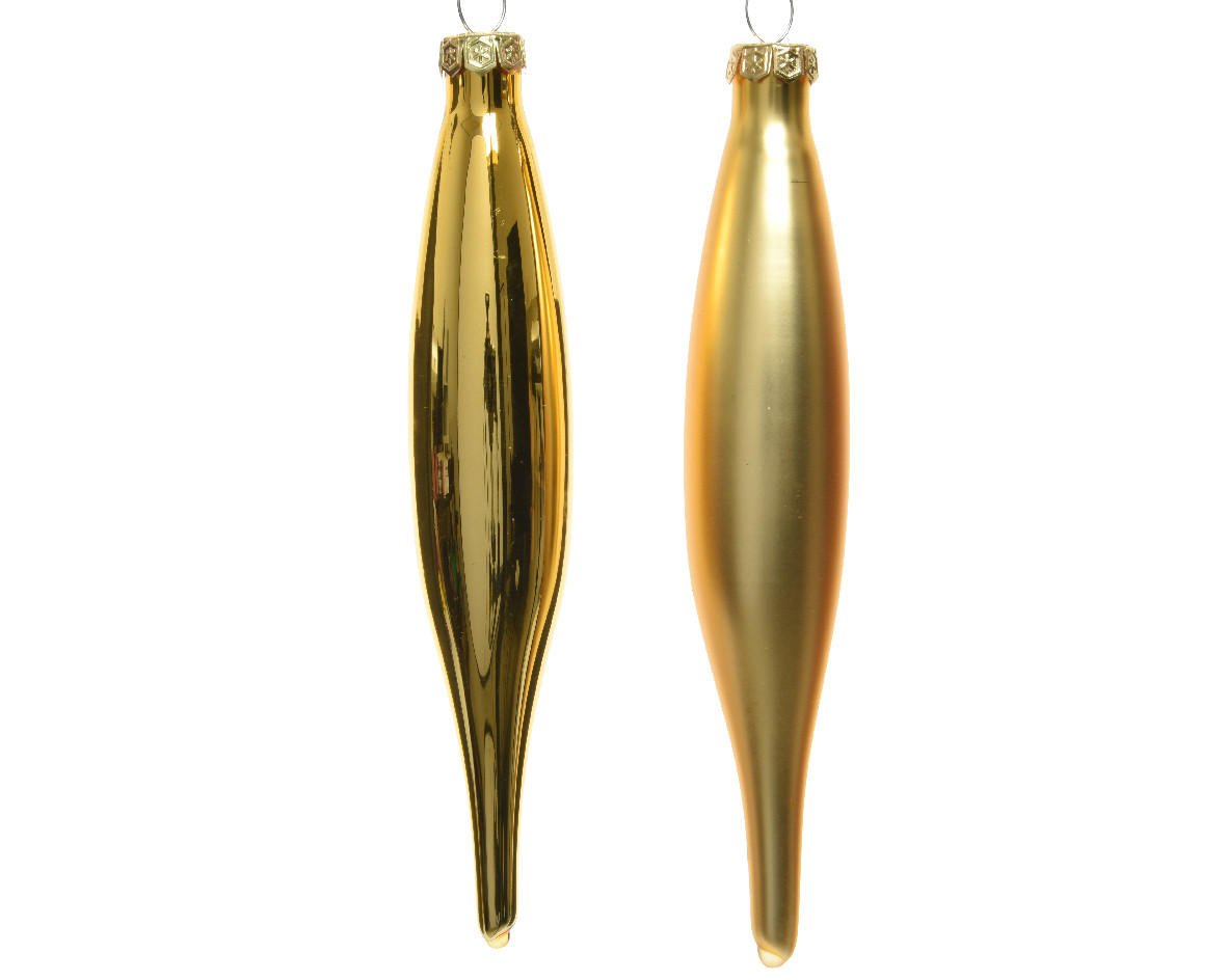 CHRISTBAUMKUGEL-SET 3 cm 6-teilig  - Goldfarben, KONVENTIONELL, Glas (3cm)