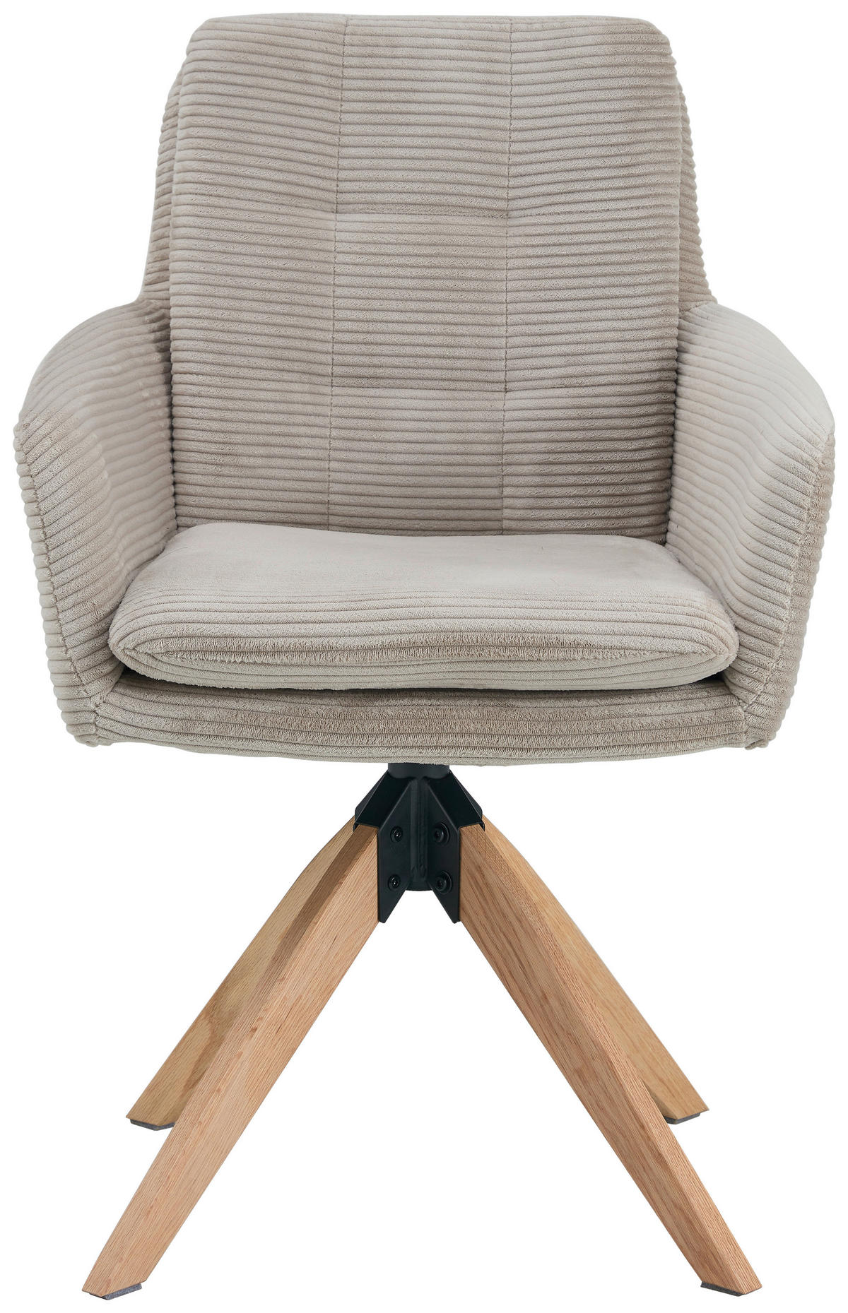 ARMLEHNSTUHL in Holz, Metall, Textil Taupe  - Taupe/Naturfarben, KONVENTIONELL, Holz/Textil (60/93/65,5cm) - Livetastic