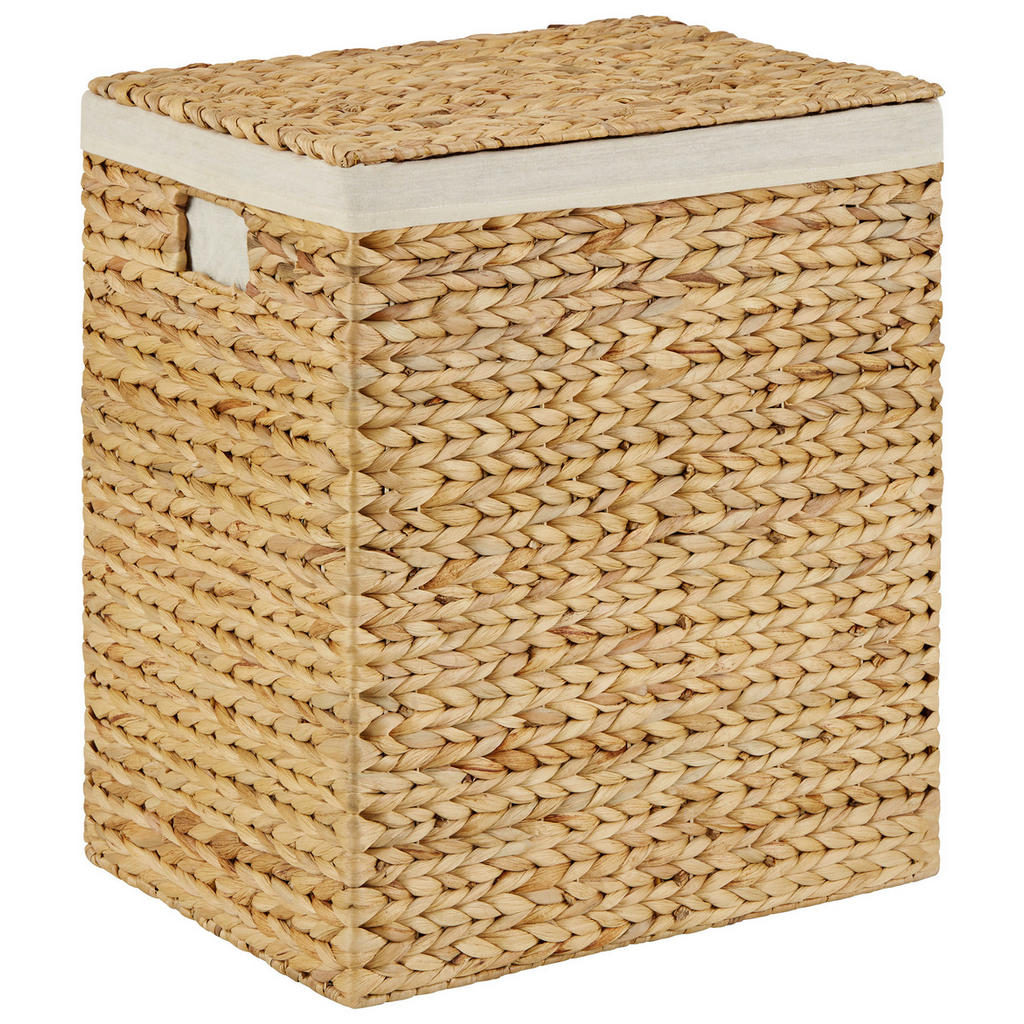 Wäschetonne Mit Deckel Adalia Naturfarben 44x33x50 Cm