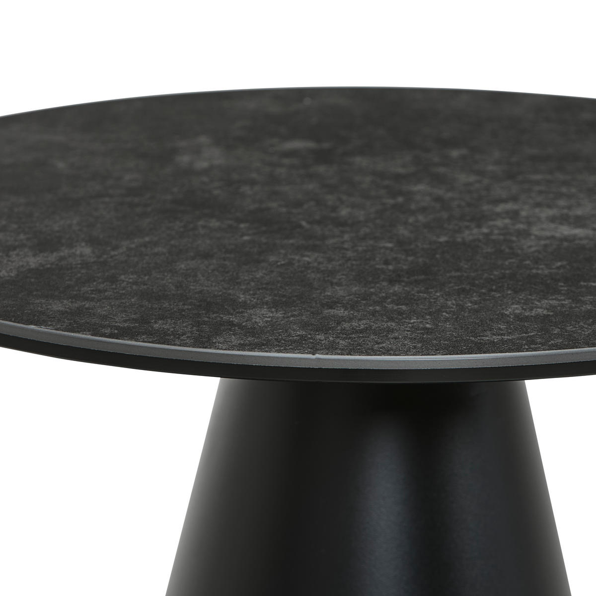 BEISTELLTISCH Grau, Schwarz rund  - Schwarz/Grau, Trend, Glas/Keramik (45/45/45cm) - Novel