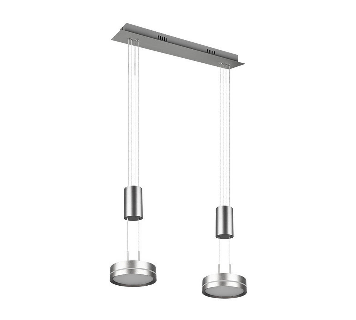 LED-HÄNGELEUCHTE 55/14/150 cm    - Nickelfarben, Basics, Metall (55/14/150cm) - Trio Leuchten