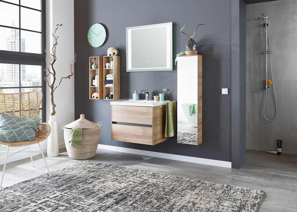KÚPEĽŇA farba duba - biela/farba duba, Design, kompozitné drevo/sklo (71cm) - Dieter Knoll
