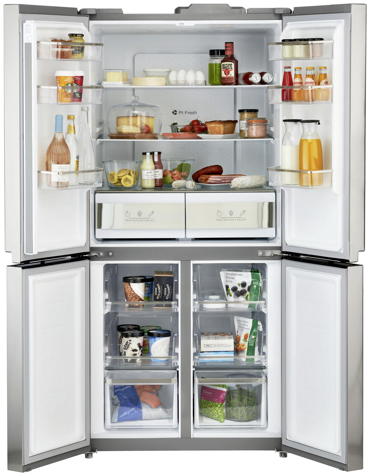 MULTI-DOOR 7801.7512  - Edelstahlfarben, KONVENTIONELL, Metall (75,5/83,3/180,8cm)