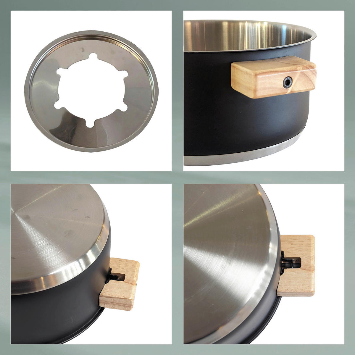 FONDUESET Gunten  - Schwarz, KONVENTIONELL, Metall (20/19cm) - Kela