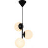 HÄNGELEUCHTE LILLY 15/36,5 cm   - Schwarz/Weiß, Design, Glas/Metall (15/36,5cm) - Nordlux