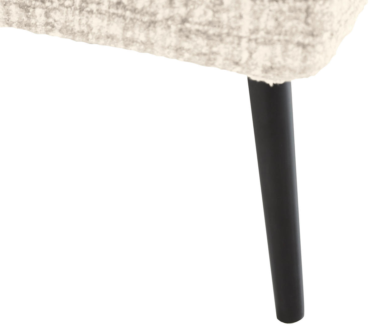 POLSTERBETT 180/200 cm  in Beige  - Beige/Schwarz, Modern, Textil/Metall (180/200cm) - Livetastic