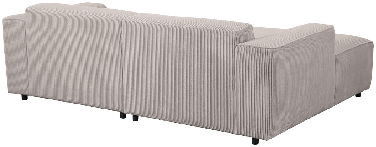 HÖRNSOFFA i manchester ljusgrå  - ljusgrå/svart, Design, textil/plast (161/234cm) - Livetastic