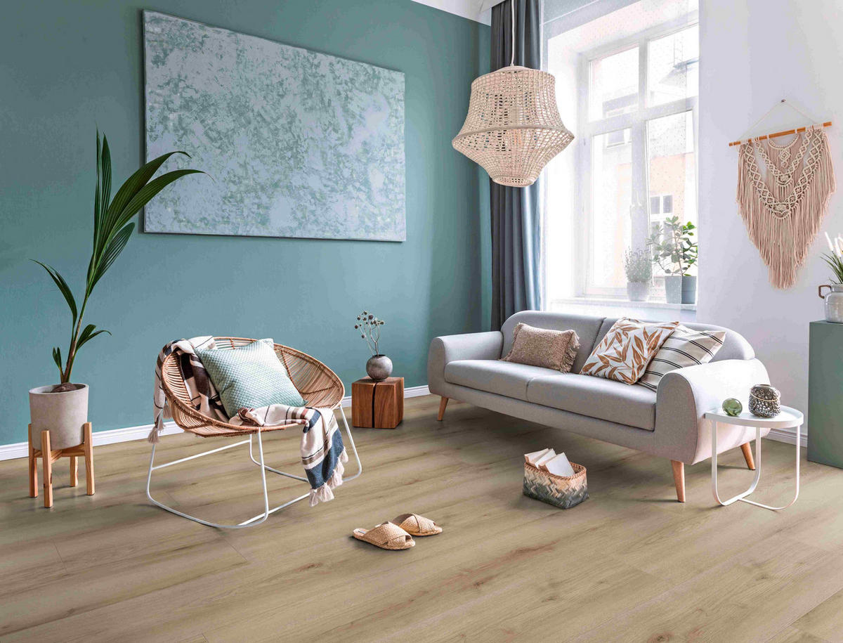 LAMINATBODEN Eiche Montafon Venda Atlas  per  m² - Eichefarben, KONVENTIONELL, Holzwerkstoff (138/24,4/0,8cm) - Venda