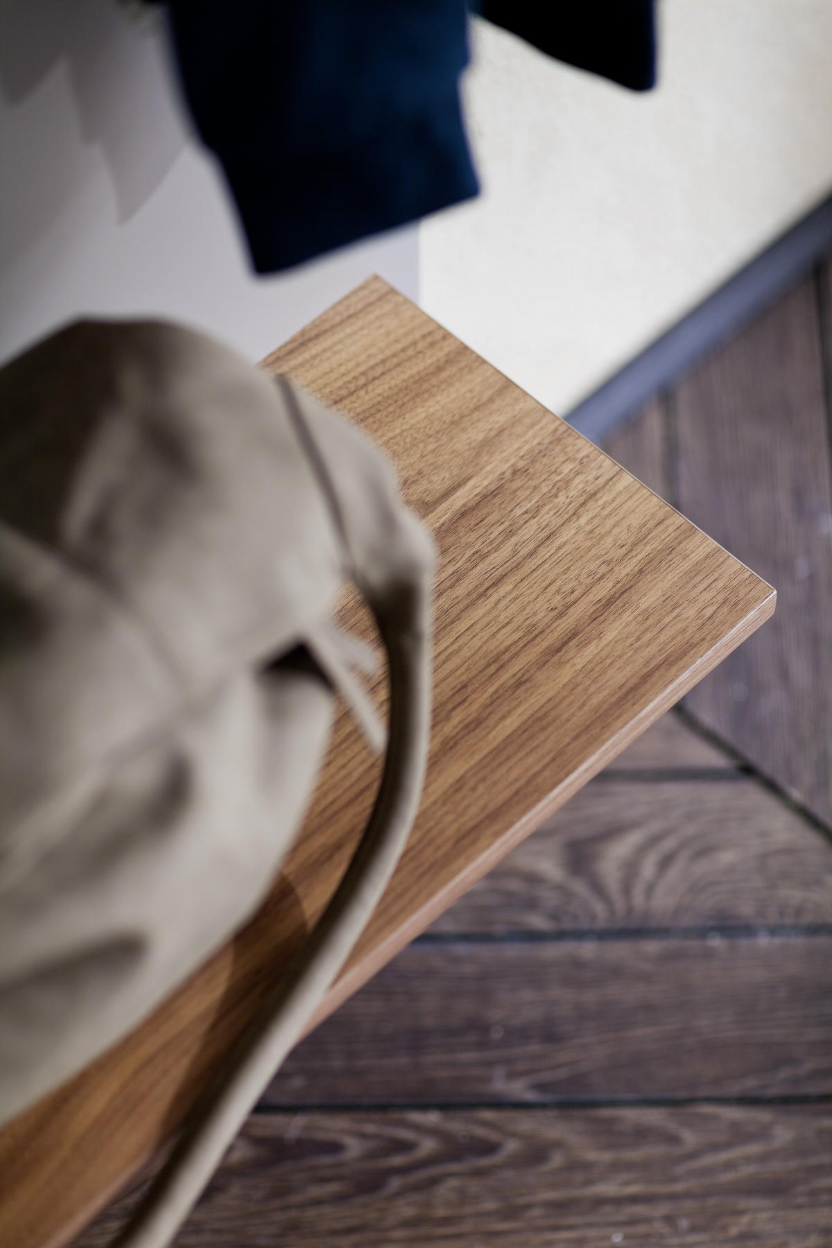 GARDEROBE 4-teilig  in 281/201/35 cm  - Nussbaumfarben/Grau, Design, Glas/Holz (281/201/35cm) - Moderano