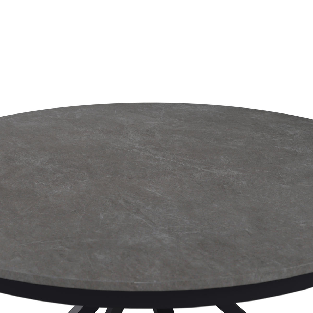GARTENTISCH 120/120/74 cm Metall, Keramik Grau rund  - Grau, Modern, Keramik/Metall (120/120/74cm) - Ambia Garden