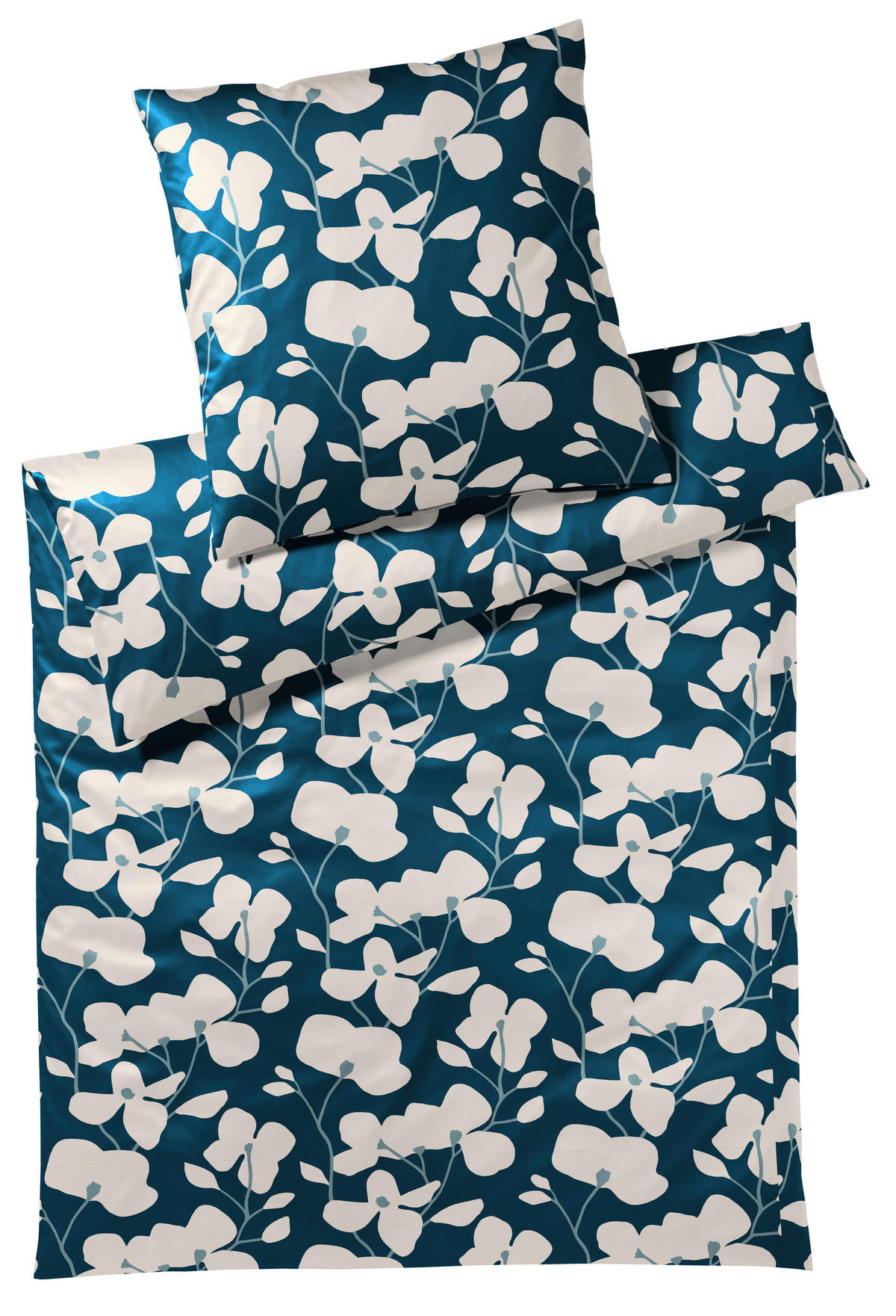 BETTWÄSCHE Twine Perkal 155/220 cm  - Petrol, Basics, Textil (155/220cm) - Yes for bed