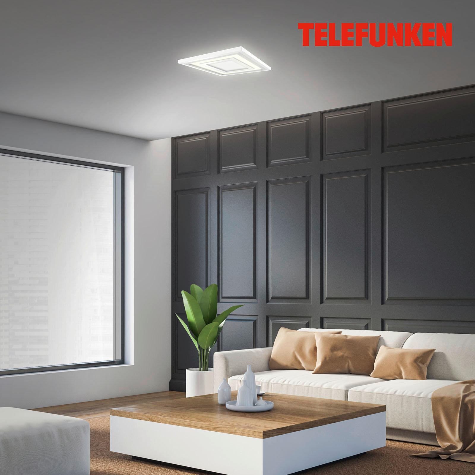 LED-PANEL   18 W/1600 lm/3000-6500 K// - bela, Trend, kovina/umetna masa (29,5/5,5cm)