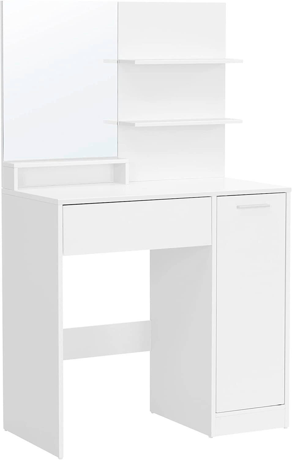 E-shop Boxxx TOALETNÝ STOLÍK, biela, 80/40/132 cm