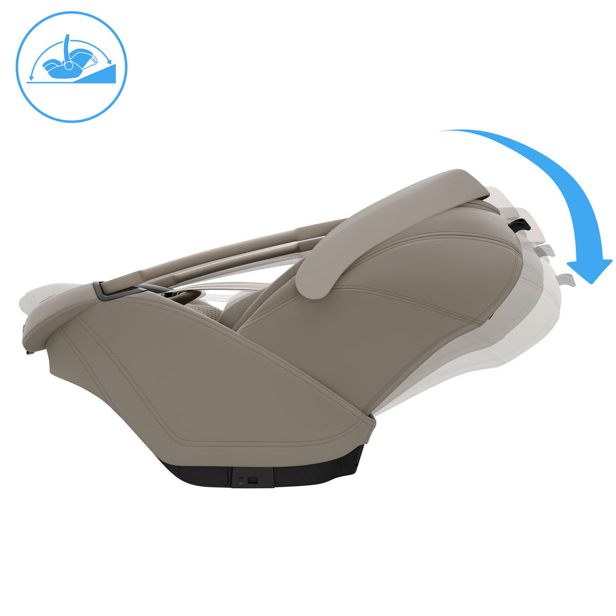 BABYSCHALE Coral Slide Pro  - Beige, Basics, Kunststoff/Textil (44/44,6/76cm) - Maxi-Cosi