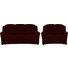 SITZGARNITUR in Textil Rot - Rot/Schwarz, KONVENTIONELL, Kunststoff/Textil (204/98/89cm) - Beldomo Comfort SITZGARNITUR in Textil Rot - Rot/Schwarz, KONVENTIONELL, Kunststoff/Textil (204/98/89cm) - Beldomo Comfort