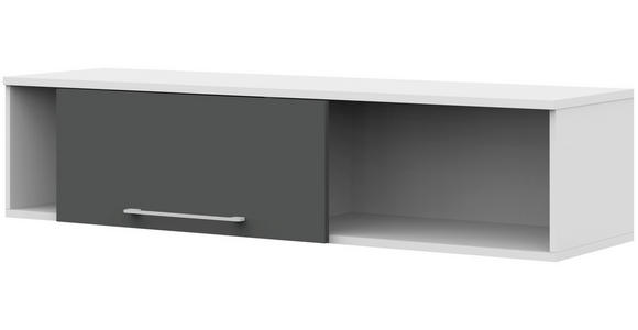 HÄNGEELEMENT Anthrazit, Weiß  - Anthrazit/Weiß, Design, Holzwerkstoff/Metall (163,8/36/43,4cm) - Moderano