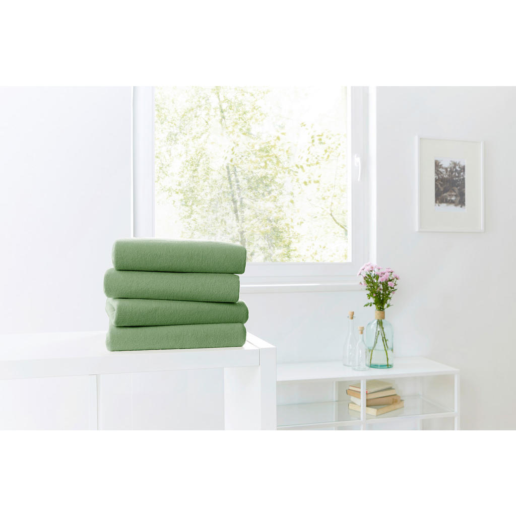 Thumbnail - Novel Spannbetttuch Alert, Grün, Textil, 190x200 cm, Oeko-Tex® Standard 100, weich und anschmiegsam, perfekter Sitz, spi...
