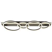 LED-DECKENLEUCHTE NORBERTO 86,2/30/8,8 cm  - Silberfarben/Schwarzchrom, Design, Kunststoff/Metall (86,2/30/8,8cm) - Globo