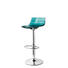 BARHOCKER in Blau, Grün - Blau/Chromfarben, Trend, Kunststoff/Metall (42,5/98 (76) /45cm) BARHOCKER in Blau, Grün - Blau/Chromfarben, Trend, Kunststoff/Metall (42,5/98 (76) /45cm)