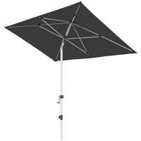 SONNENSCHIRM 220x140 cm Schwarz  - Silberfarben/Schwarz, Design, Textil/Metall (220/140cm) - Doppler