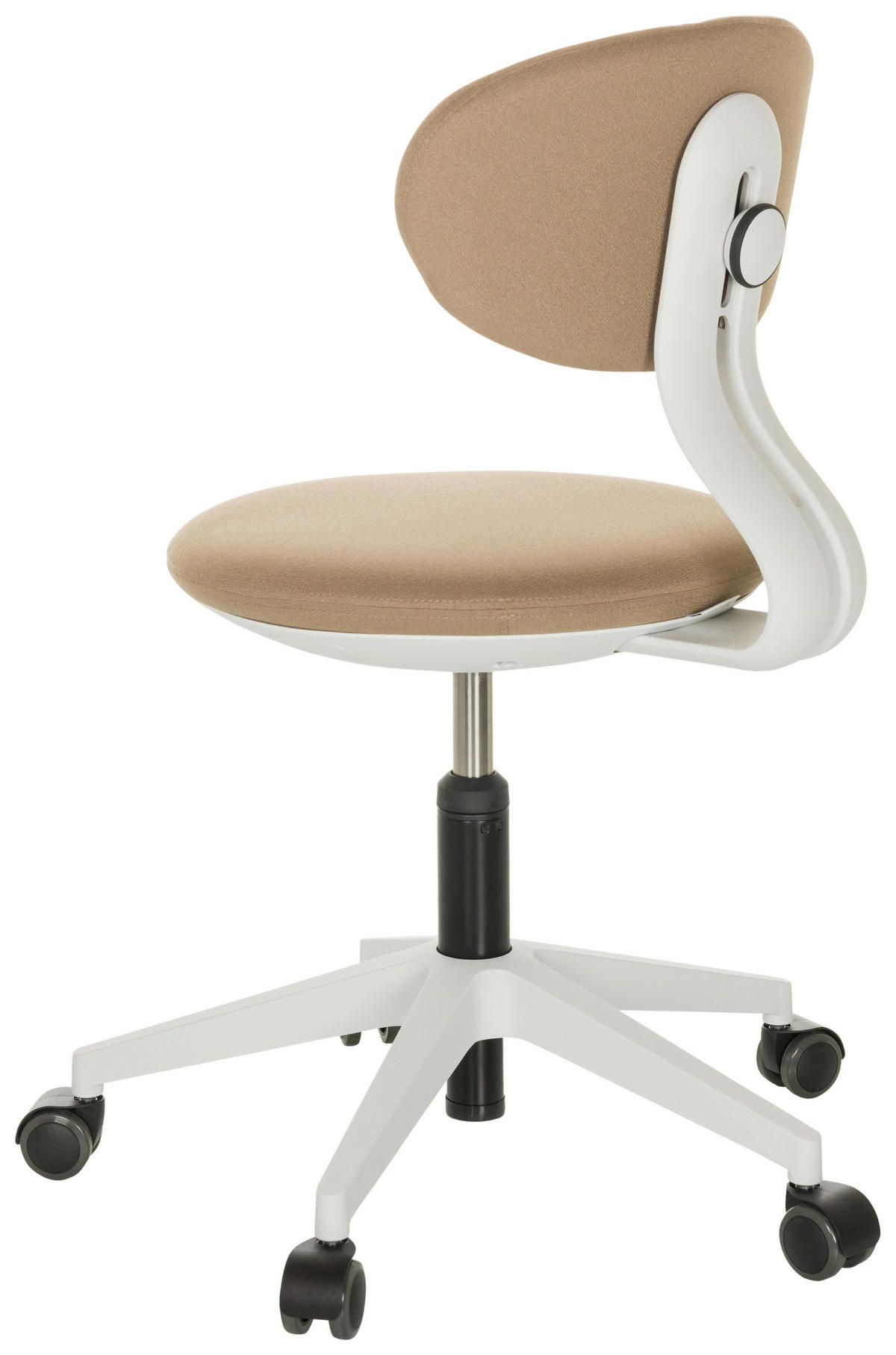 JUGENDDREHSTUHL  in Beige  - Beige/Weiß, Basics, Kunststoff/Textil (42/66-87/52cm) - MID.YOU