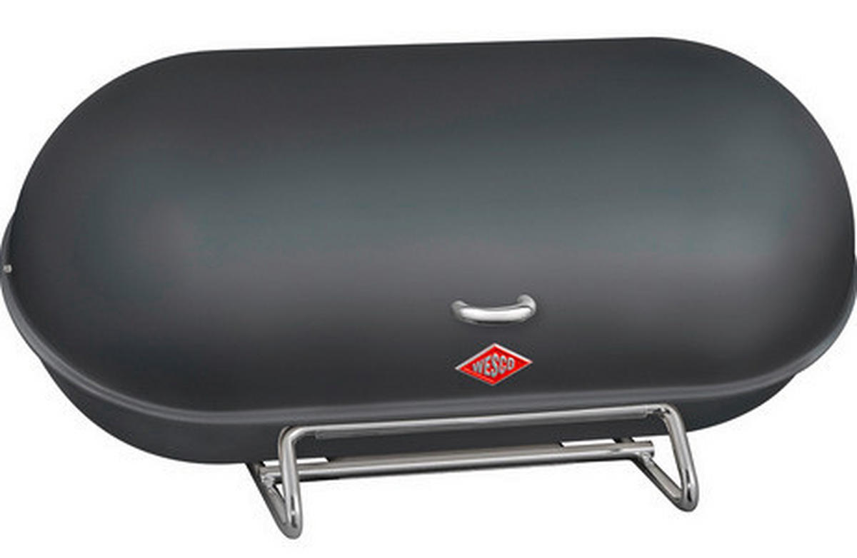 BROTKASTEN - Graphitfarben, KONVENTIONELL, Metall (44,3/21/23cm) - Wesco