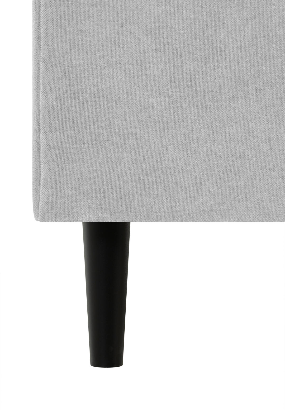 BOXBETT 180/200 cm  in Silberfarben  - Silberfarben/Schwarz, KONVENTIONELL, Holz/Textil (180/200cm) - Welnova