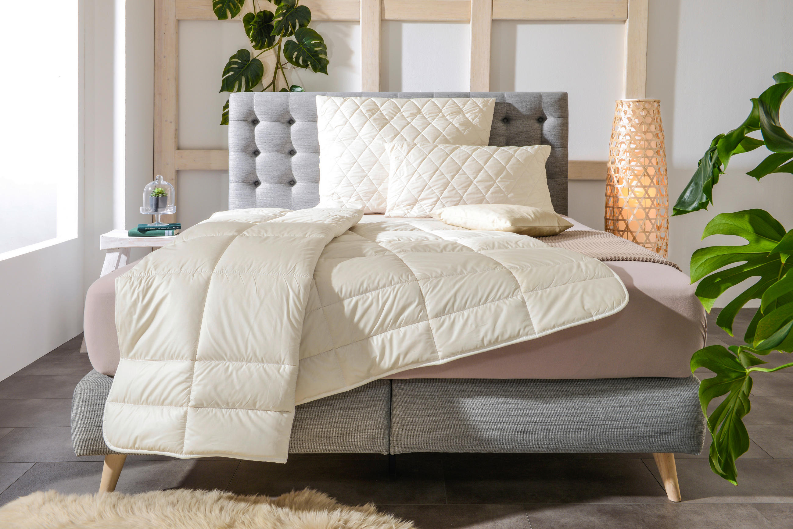 GANZJAHRESDECKE 135-140/200 cm Zirberella Wool  - Champagner, Natur, Textil (135-140/200cm) - Billerbeck