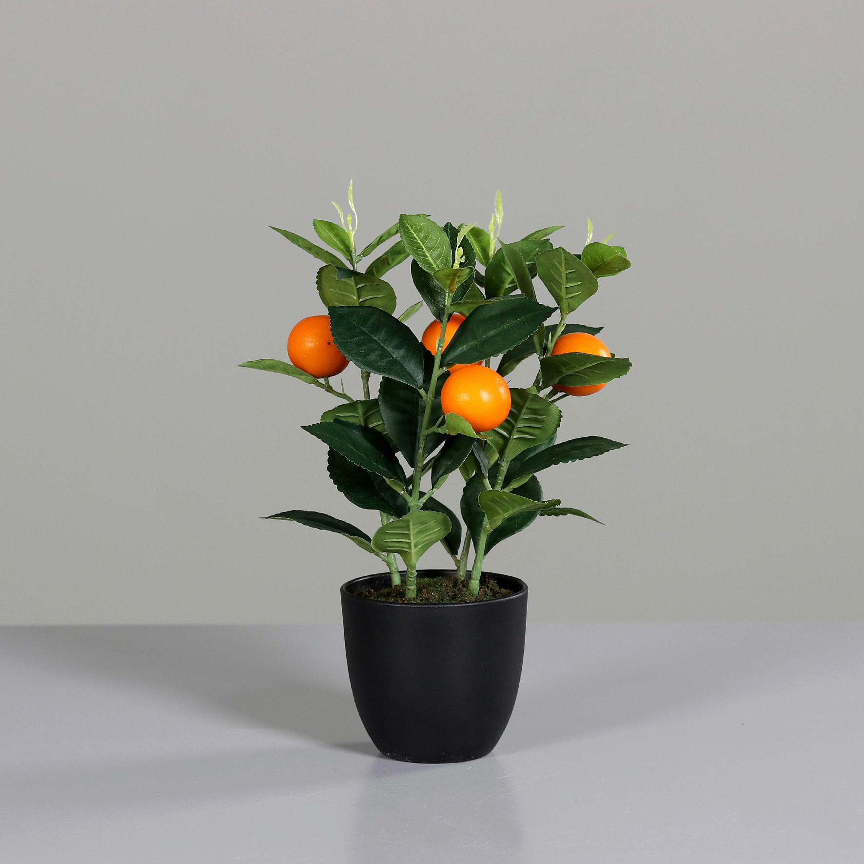 KUNSTPFLANZE Orange 33 cm  - Schwarz/Grün, Basics, Kunststoff (33cm)