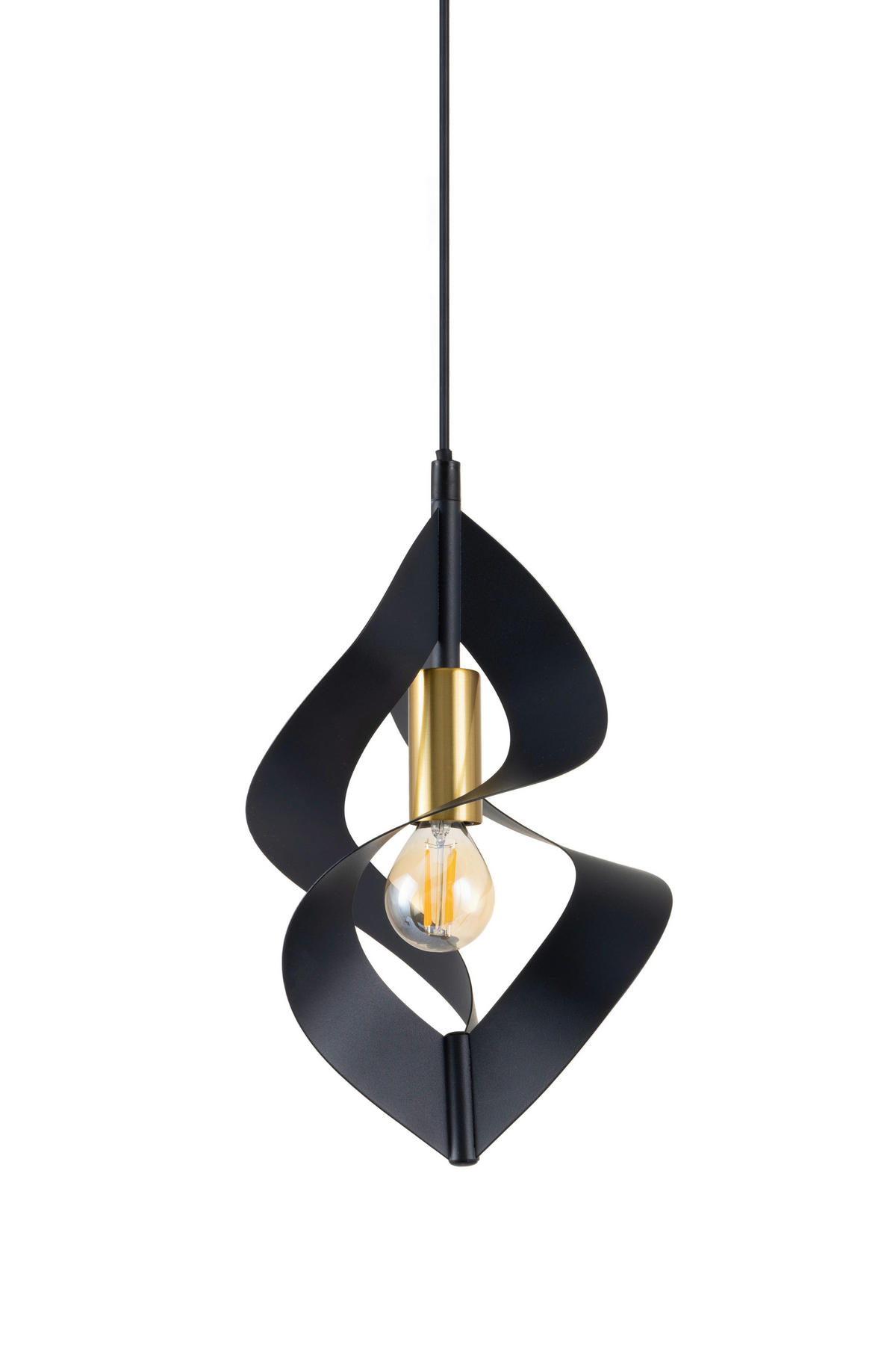 HÄNGELEUCHTE 41/120 cm   - Goldfarben/Schwarz, Design, Metall (41/120cm) - Collet's Monde