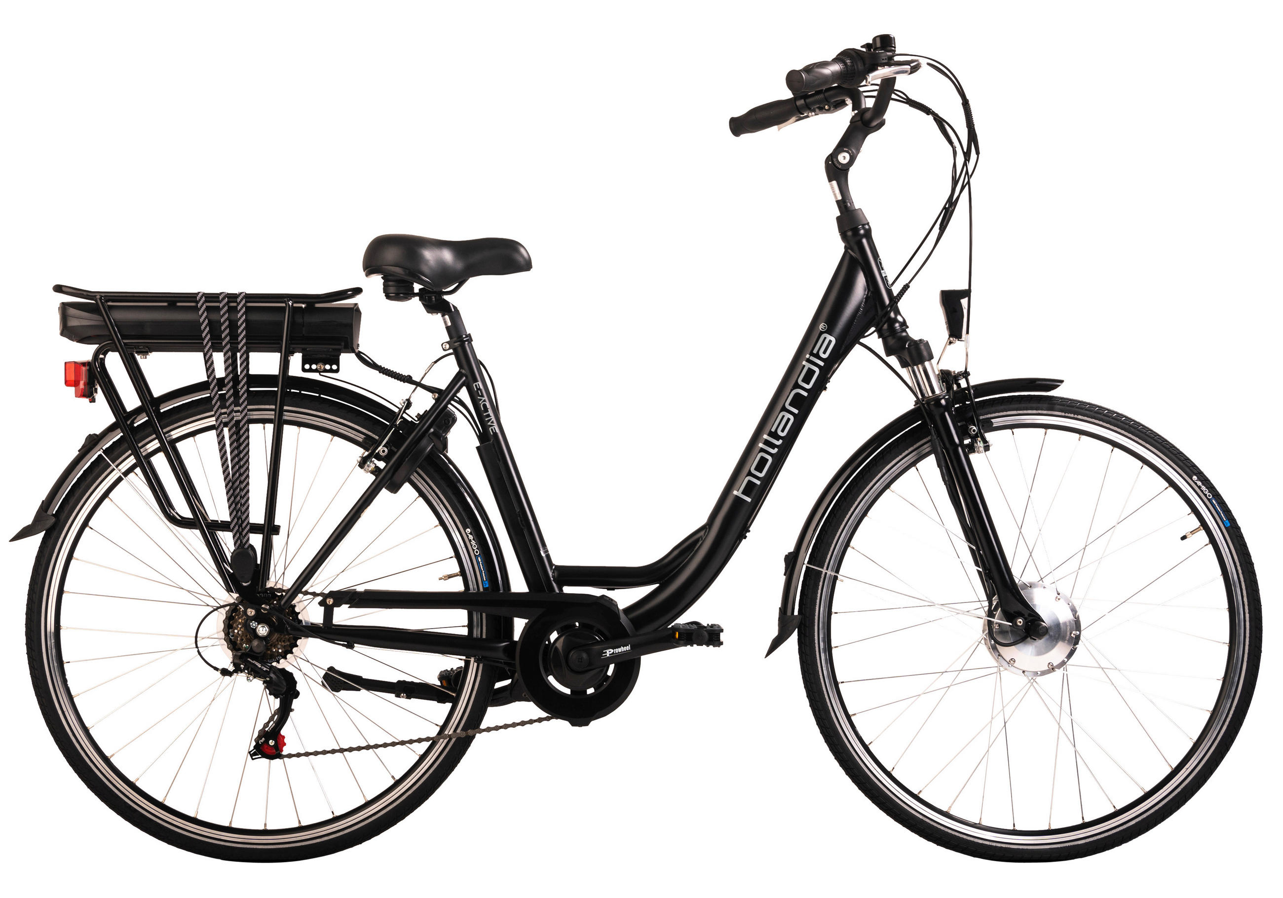 Elektrofahrrad Hollandia Carry On Schwarz