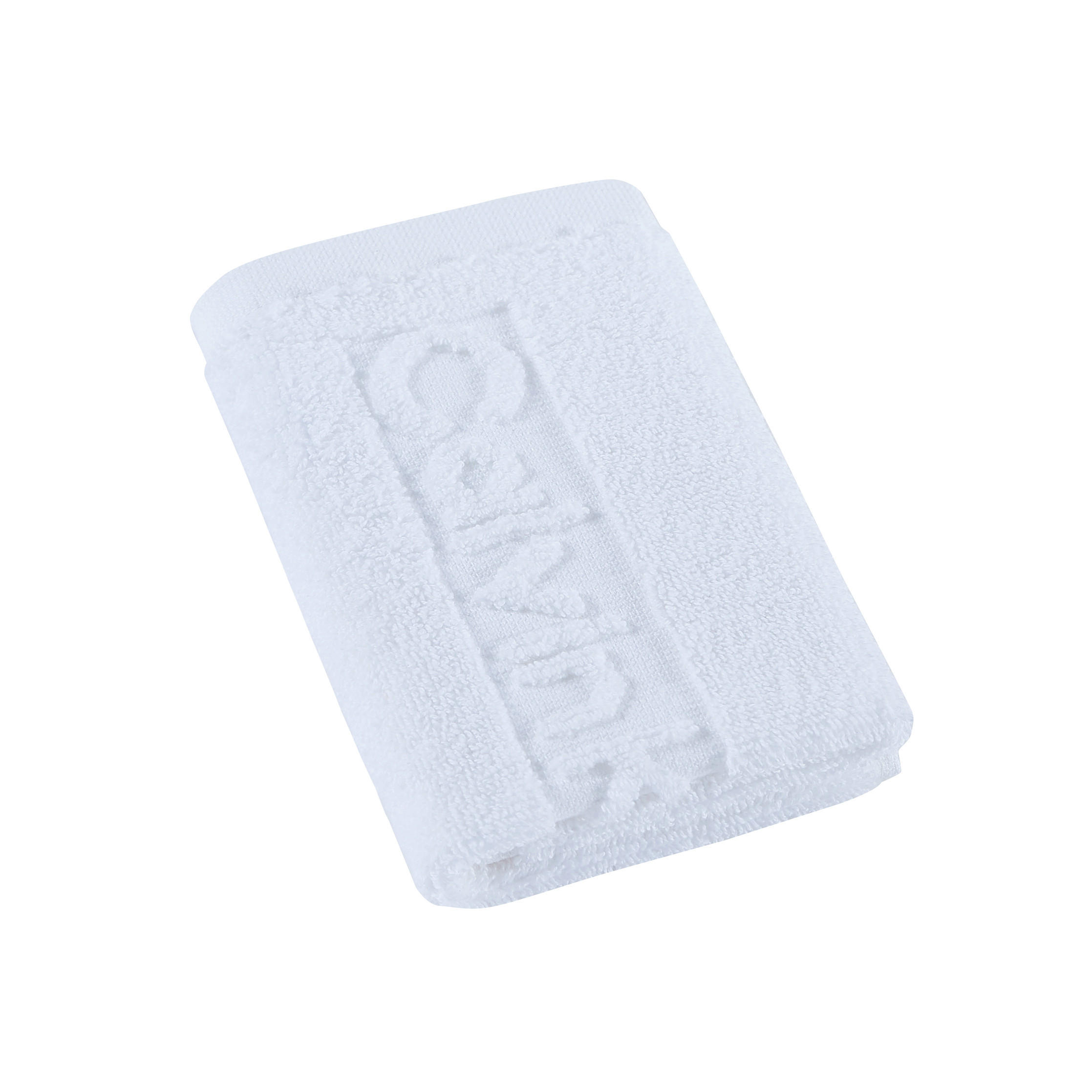 SEIFTUCH Sculpted Logo Weiß 2-teilig 30/30 cm  - Weiß, Basics, Textil (30/30cm) - Calvin Klein