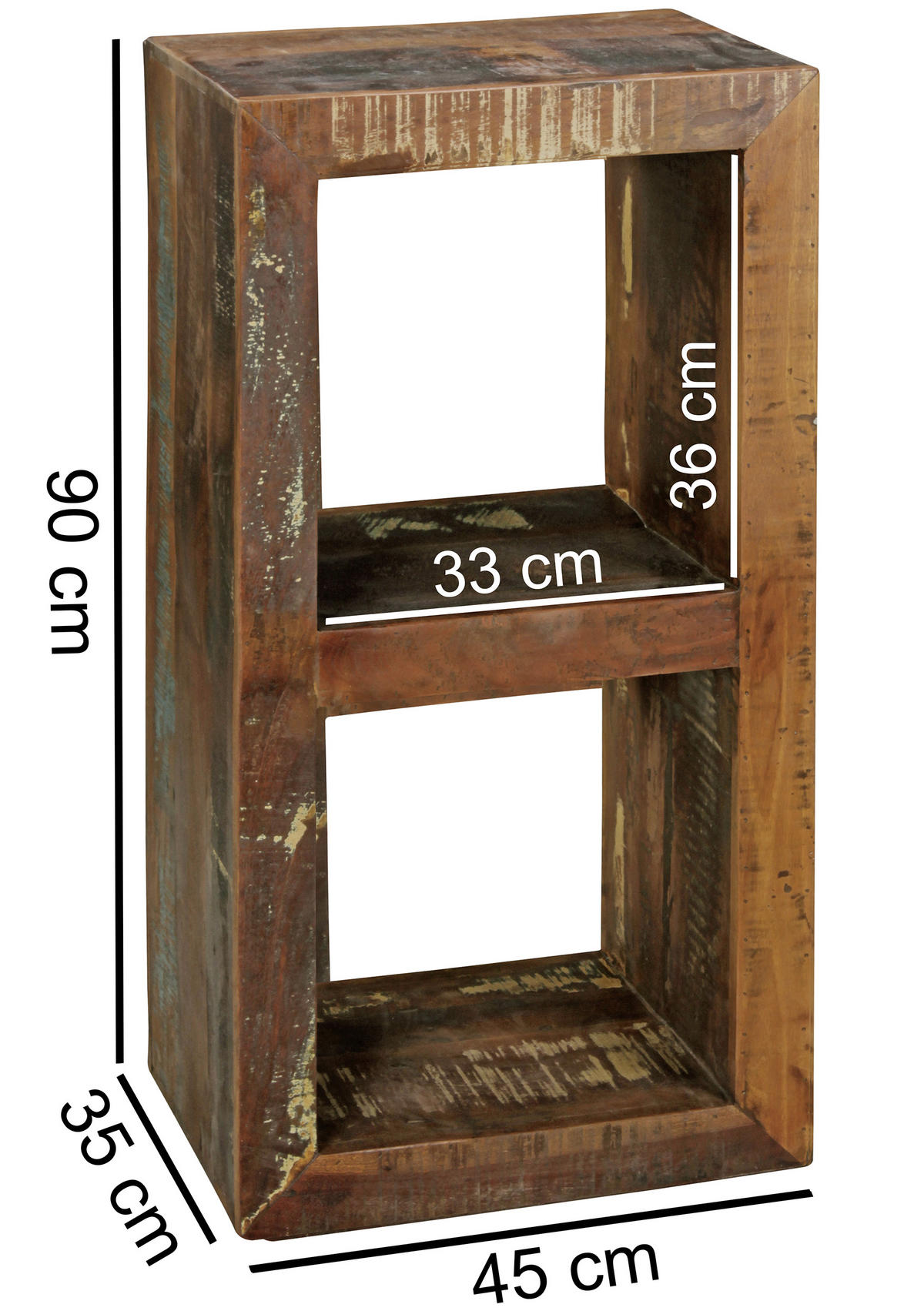 REGAL  45/90/35 cm Braun  - Braun, Modern, Holz (45/90/35cm) - MID.YOU
